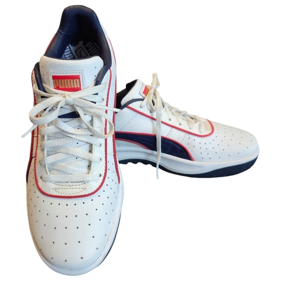 Puma Kids Sneakers - White and Navy - Picture 9 of 15